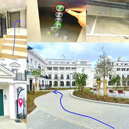 Le Cartier Appt F3, 7mn Disneyland, Parking,terrace * Serris