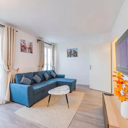 Apartment Le Cartier Appt F3, 7mn Disneyland, Parking,terrace *